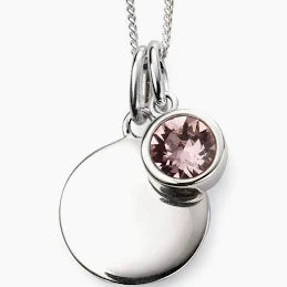 Sterling Silver June Pendant