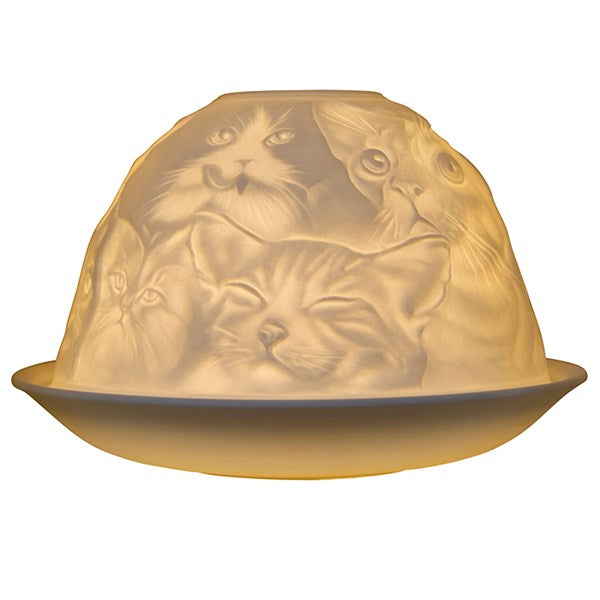 Nordic Lights Candle Shade Cats