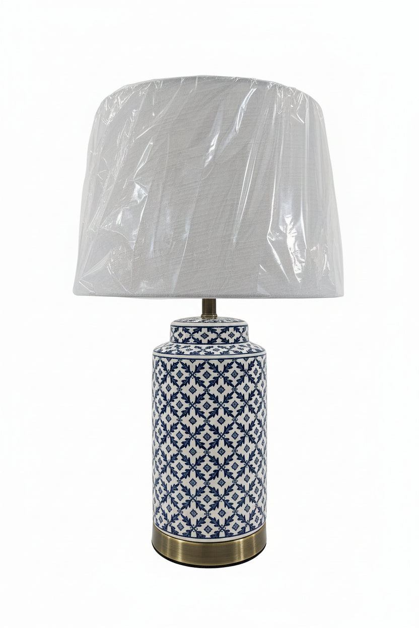 Blue & White Ceramic Table Lamp