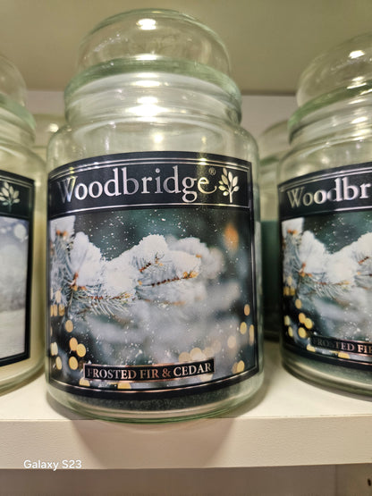 Frosted fir candle