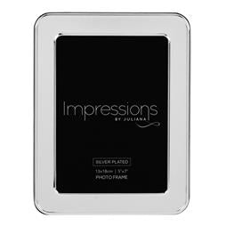 Impressions Round Edge Silver Frame 5×7