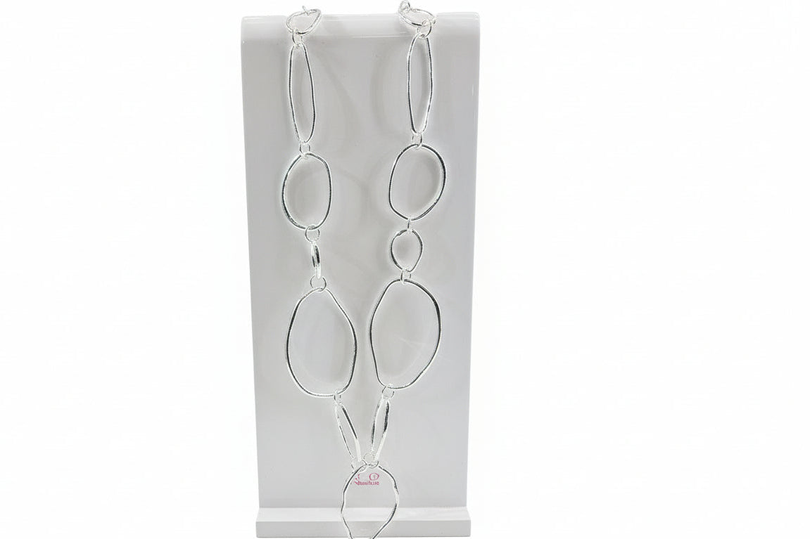 Silver Long Large Loops