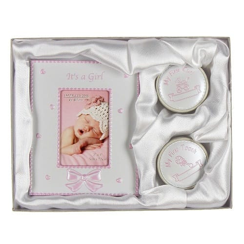 First Tooth, Curl & and Frame Girl set