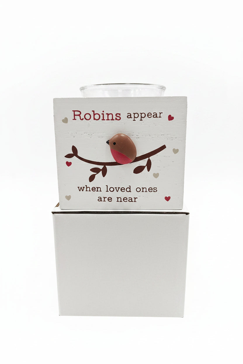 Robin tealight holder