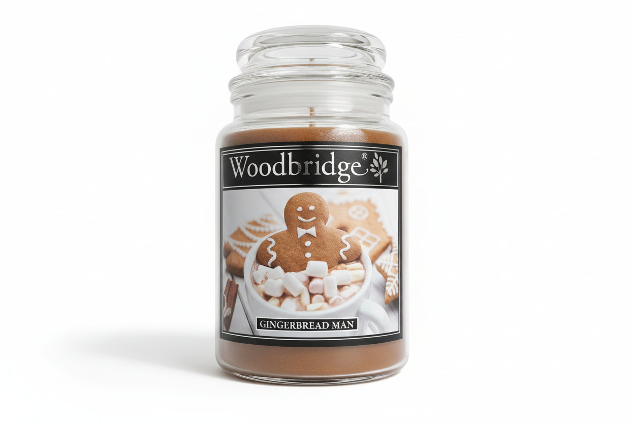 Woodbridge Large Jar Candle Gingerbread Man