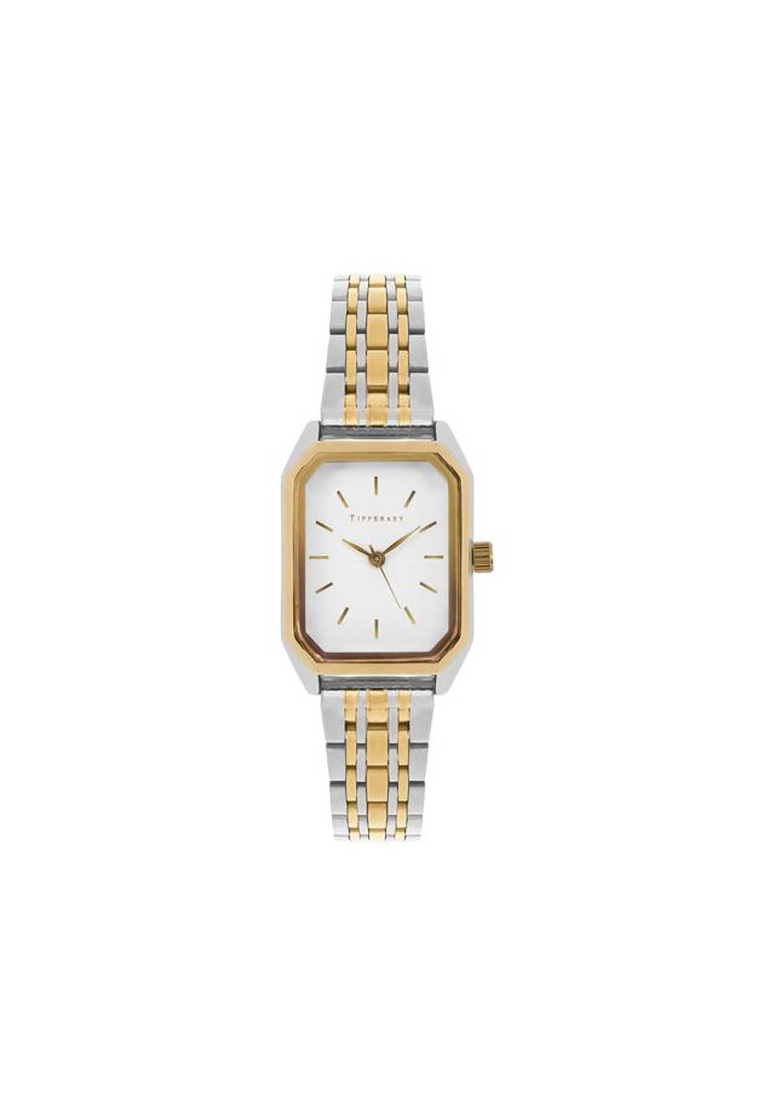 Tipperary Crystal Octagon Silver & Gold Watch