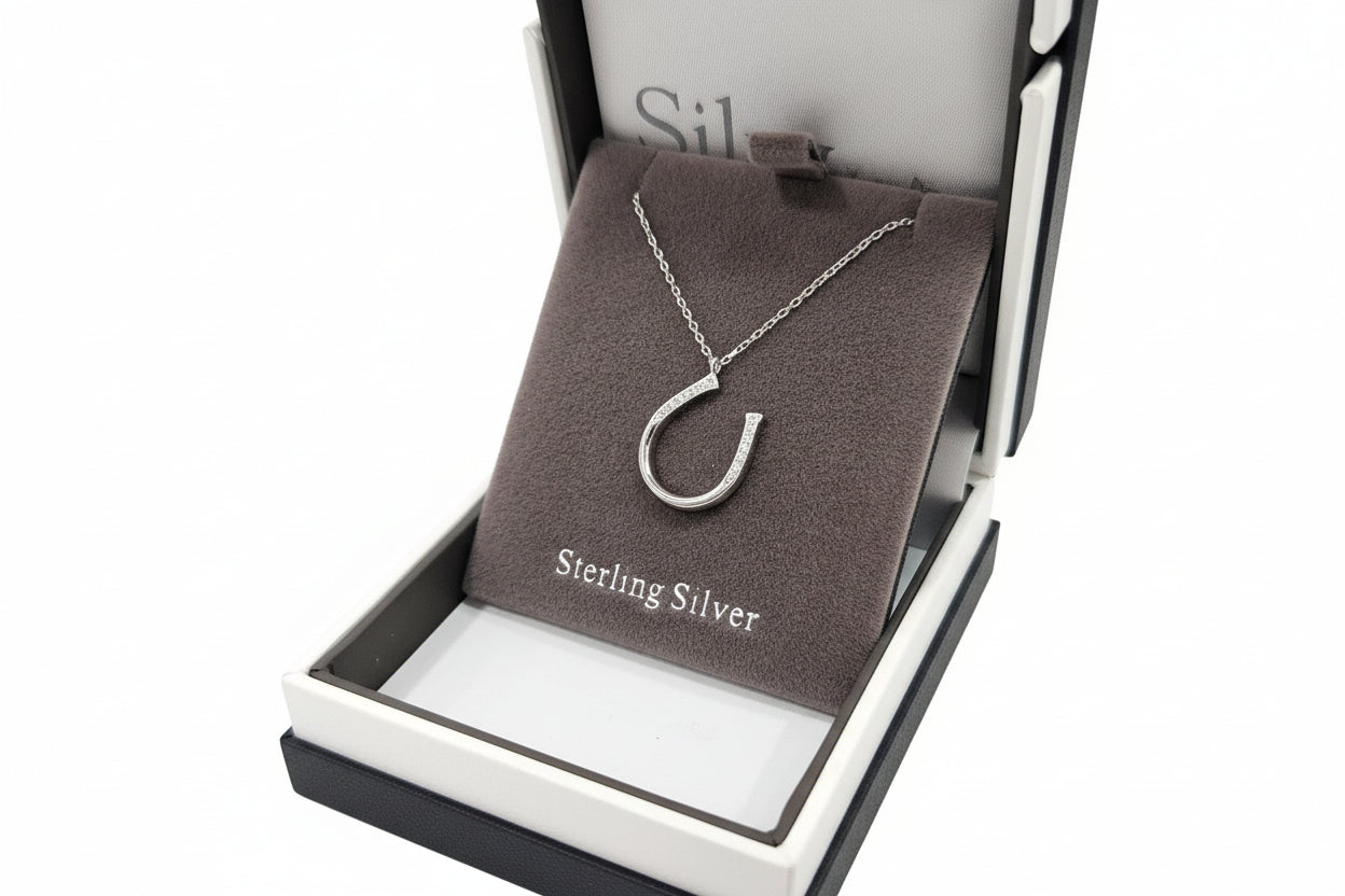 Sterling Silver Horse Shoe Necklace