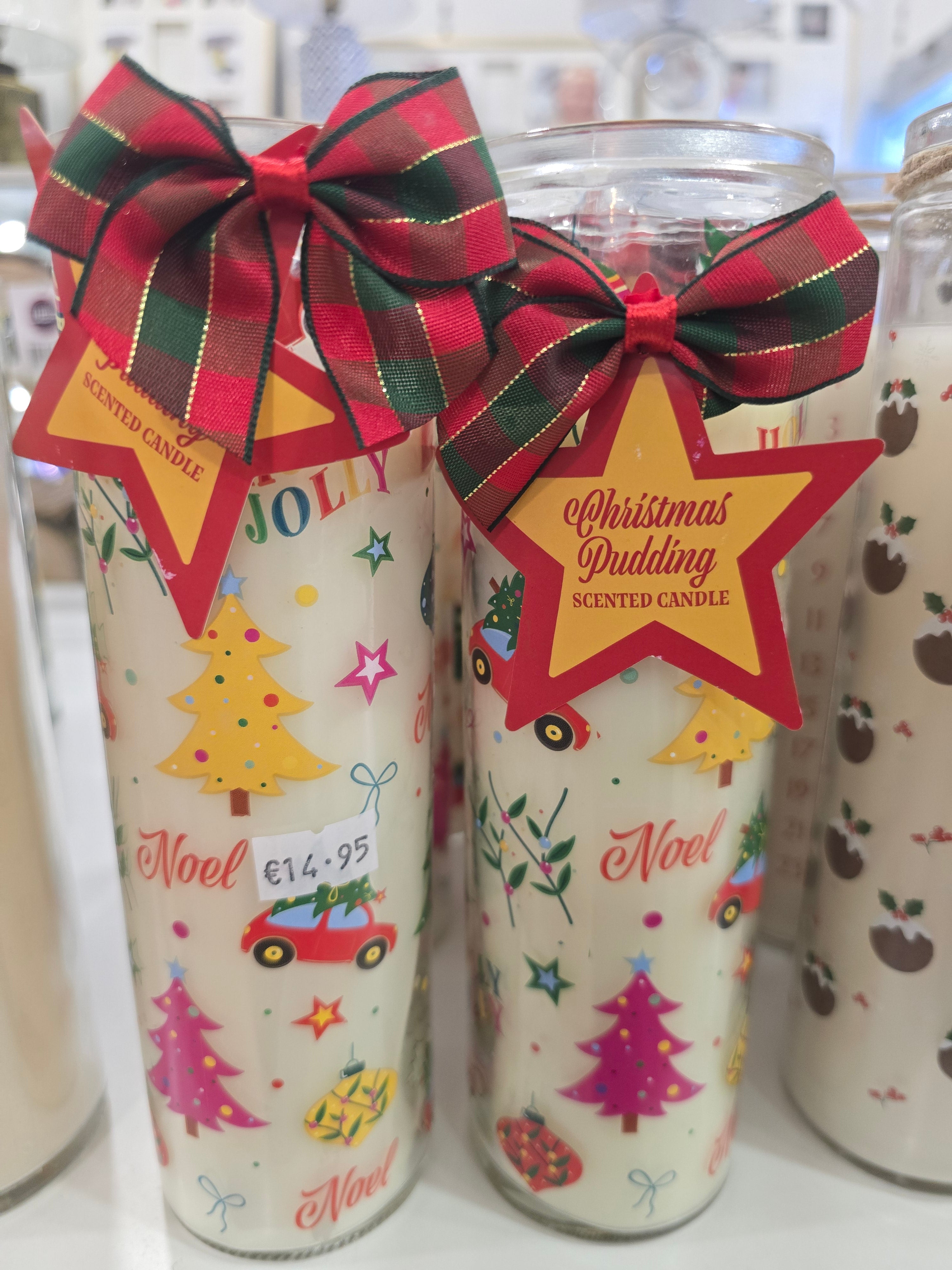 Nostalgic Christmas  Print Christmas Pudding Scented Tube Candle