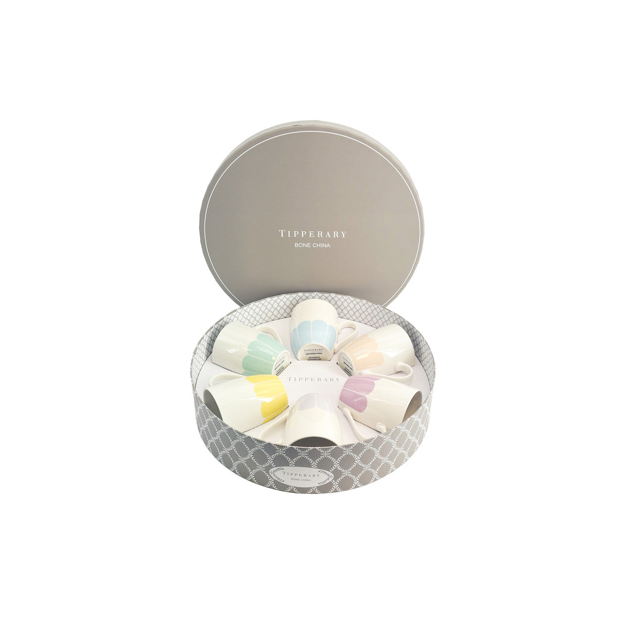 Tipperary Crystal Petals Set of 6 Mugs