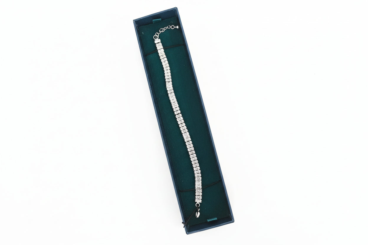 Silver Diamanté Bracelet