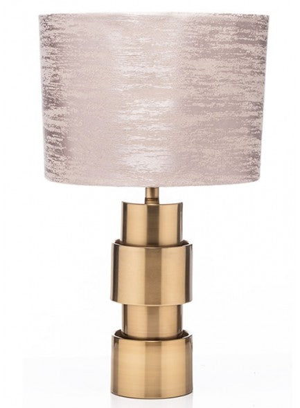 The Grange Collection Brushed Metal Table Lamp