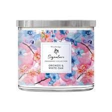 Woodbridge Orchids & White Oak Tin Lid