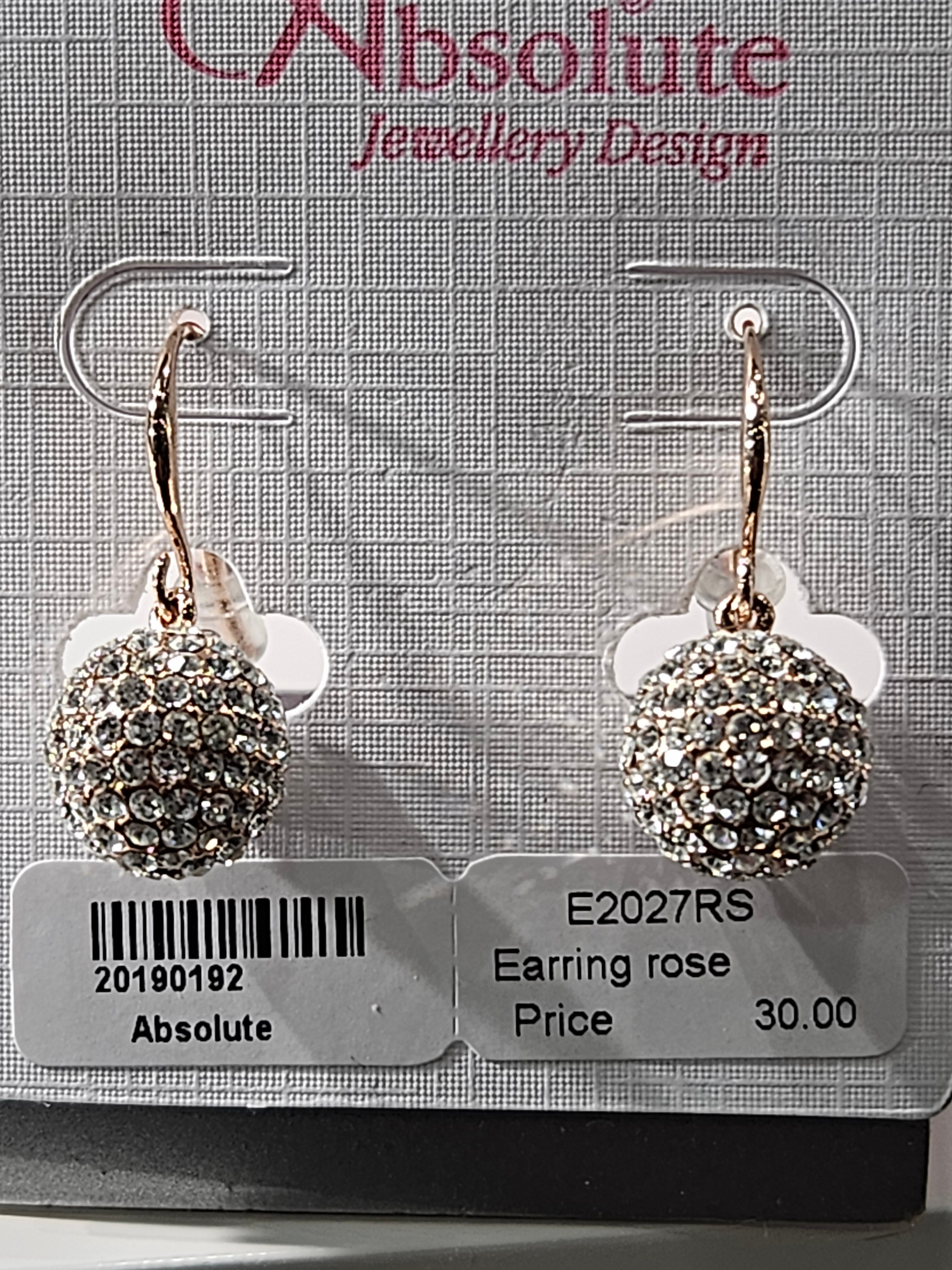 Absolute Rosegold Plated Diamanté Ball