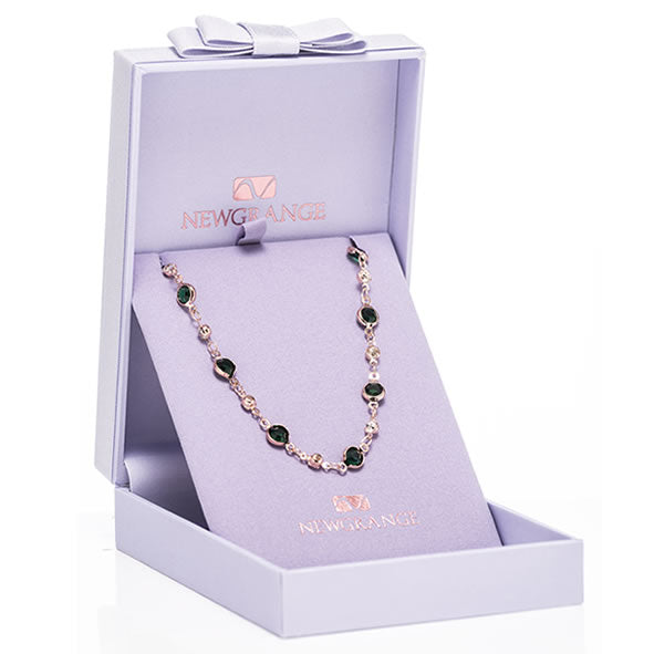 Rosegold Emerald Diamond Pendant