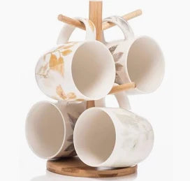 Newgrange Leaves Bone China Mug Set of 4