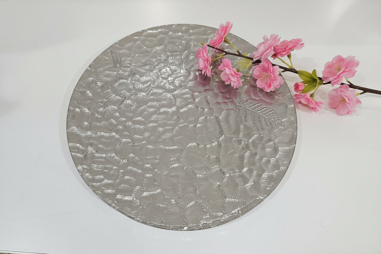 Silver Candle Plate 25cm