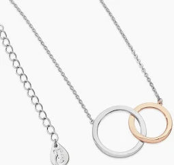 Tipperary Rose and Silver Circle Pendent