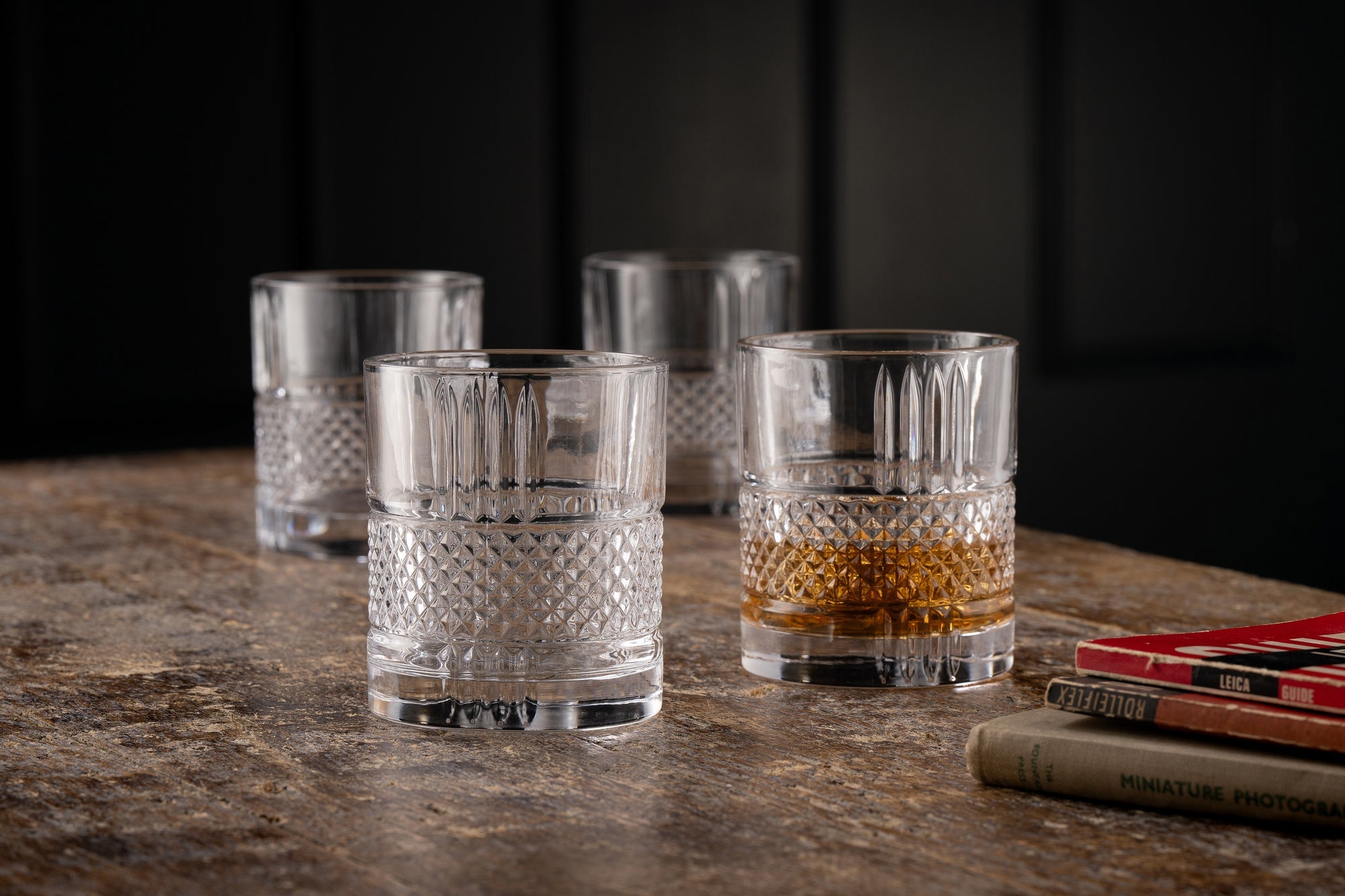 Galway Crystal Eyre set of 4 Whiskey  Glasses