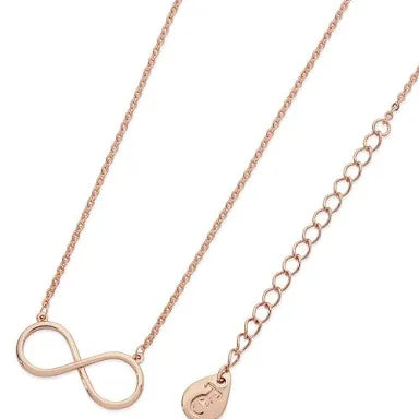 Tipperary Crystal Rosegold Simple Infinity Necklace