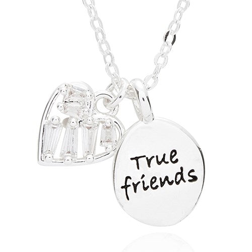 Silverplated  True Friends Pendant