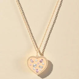 Tipperary Crystal Maureen O'Hara Solid Heart with Inset CZ Gold