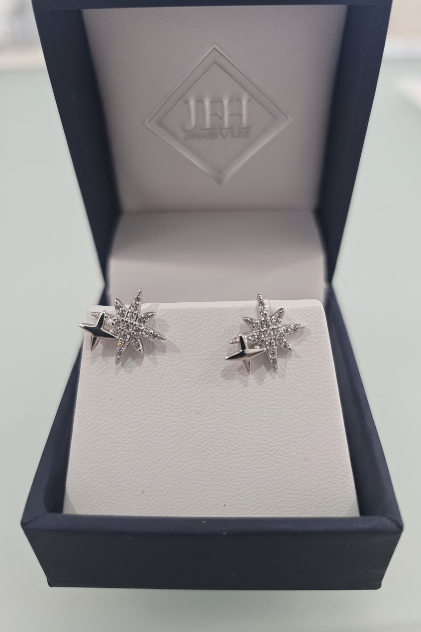 Sterling Silver Star Earrings