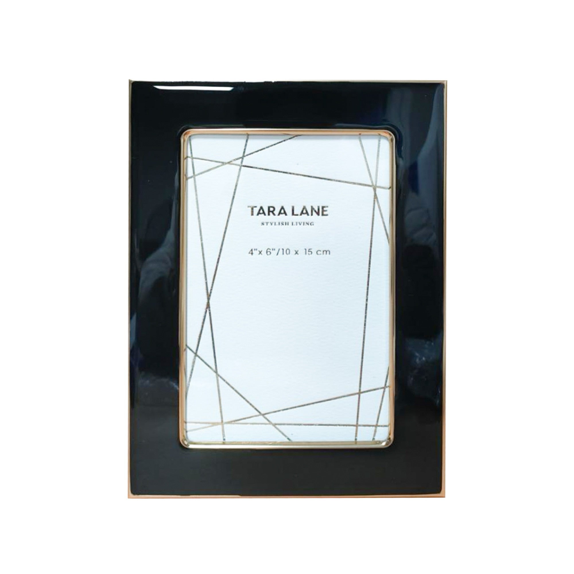 Ella Photo Frame Black/Gold 4×6