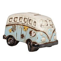 Village Pottery Camperva  Money Box Blue