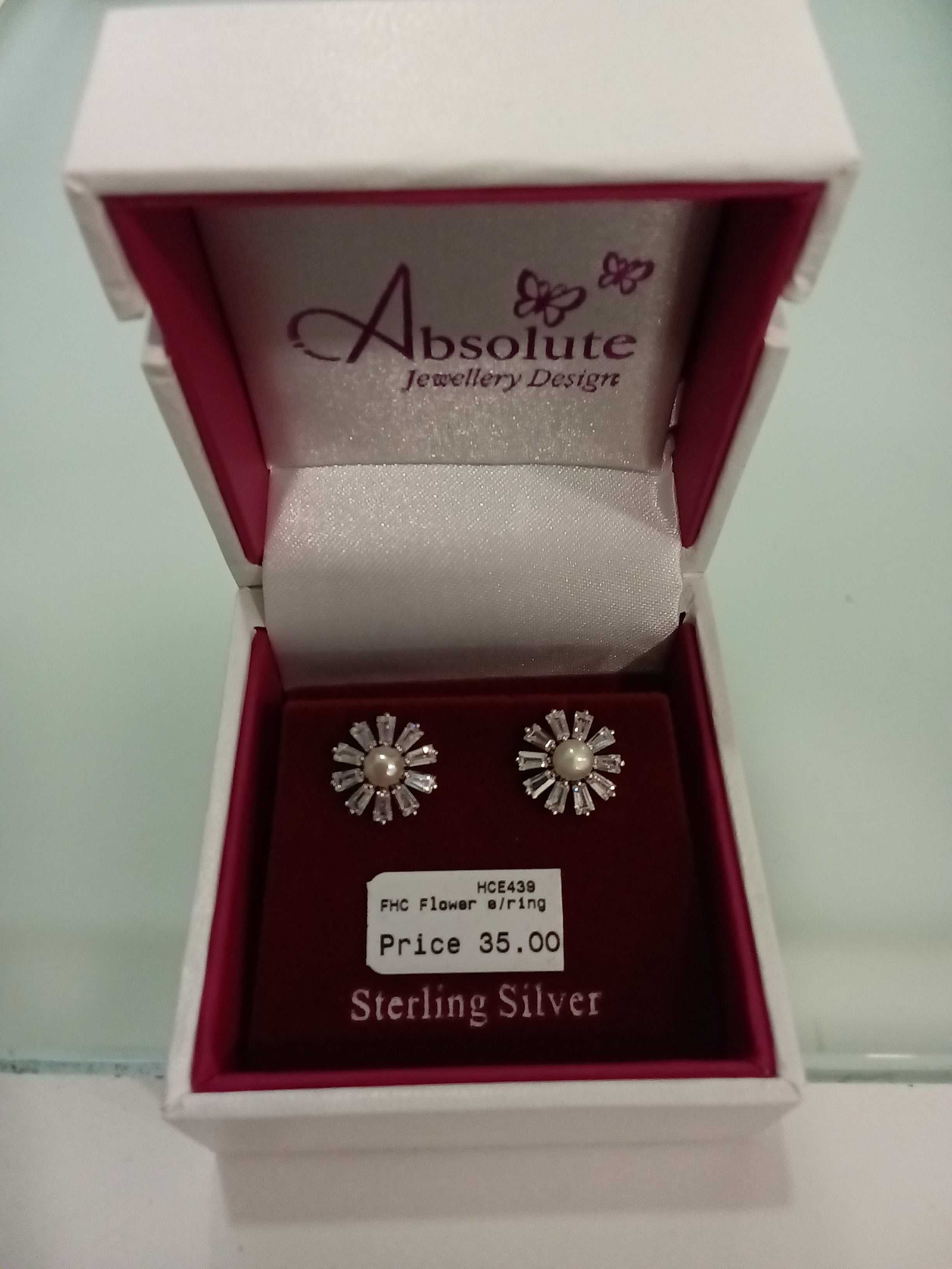 Absolute Sterling Silver Flower Earrings