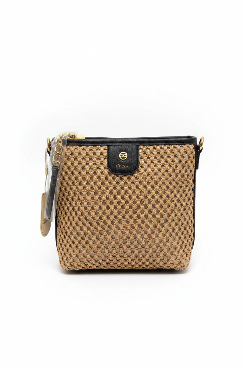Black trim Crossbody  bag