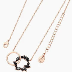 Tipperary Noir Rose Gold Interlocking Circles Pendant