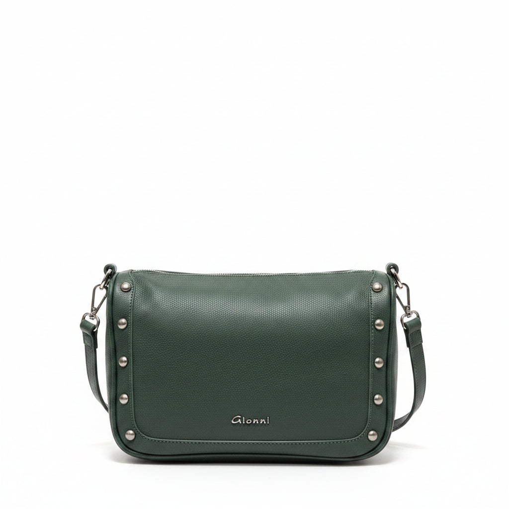 Green  shoulder bag
