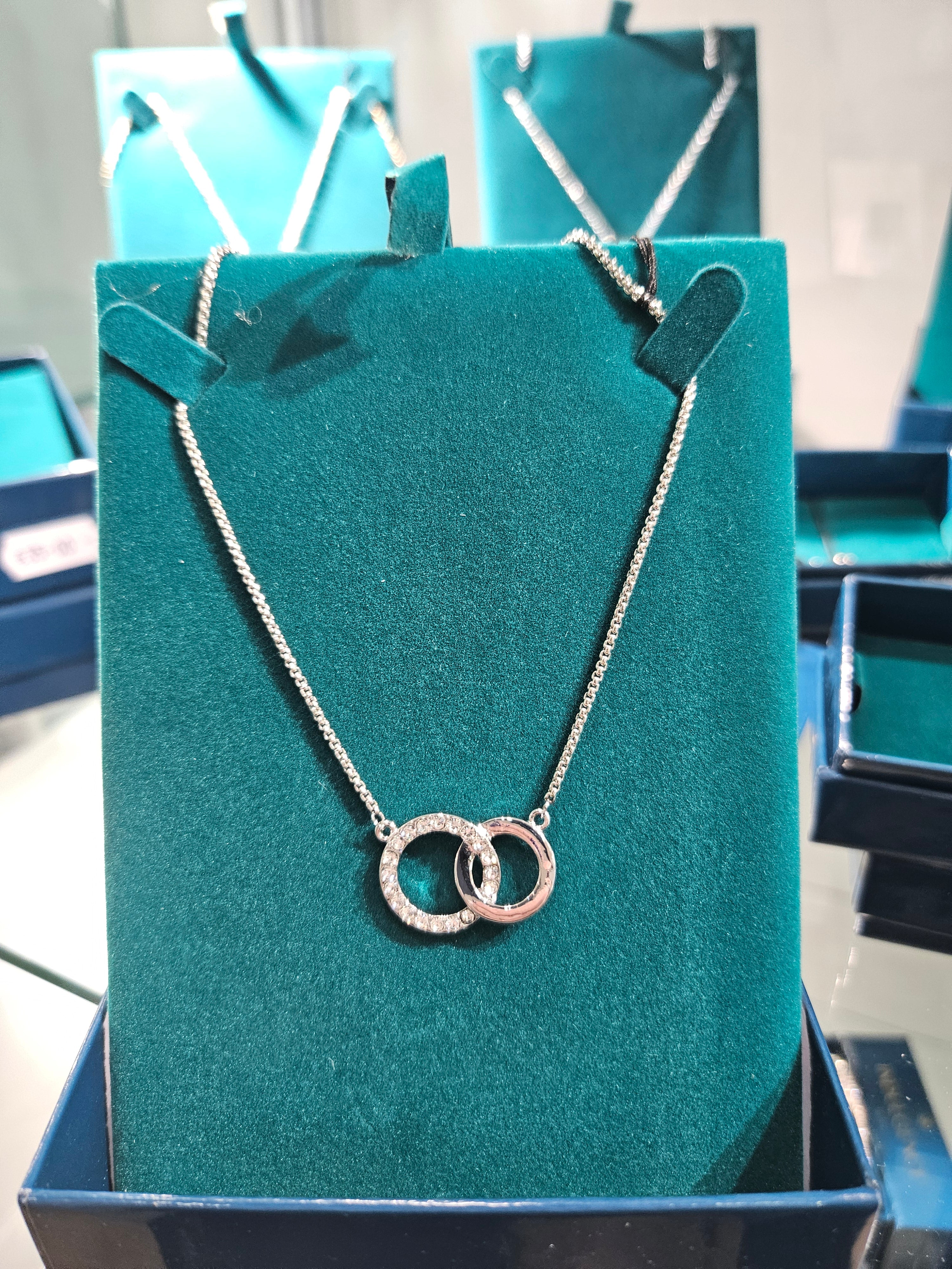 Silver Interlocking Circles