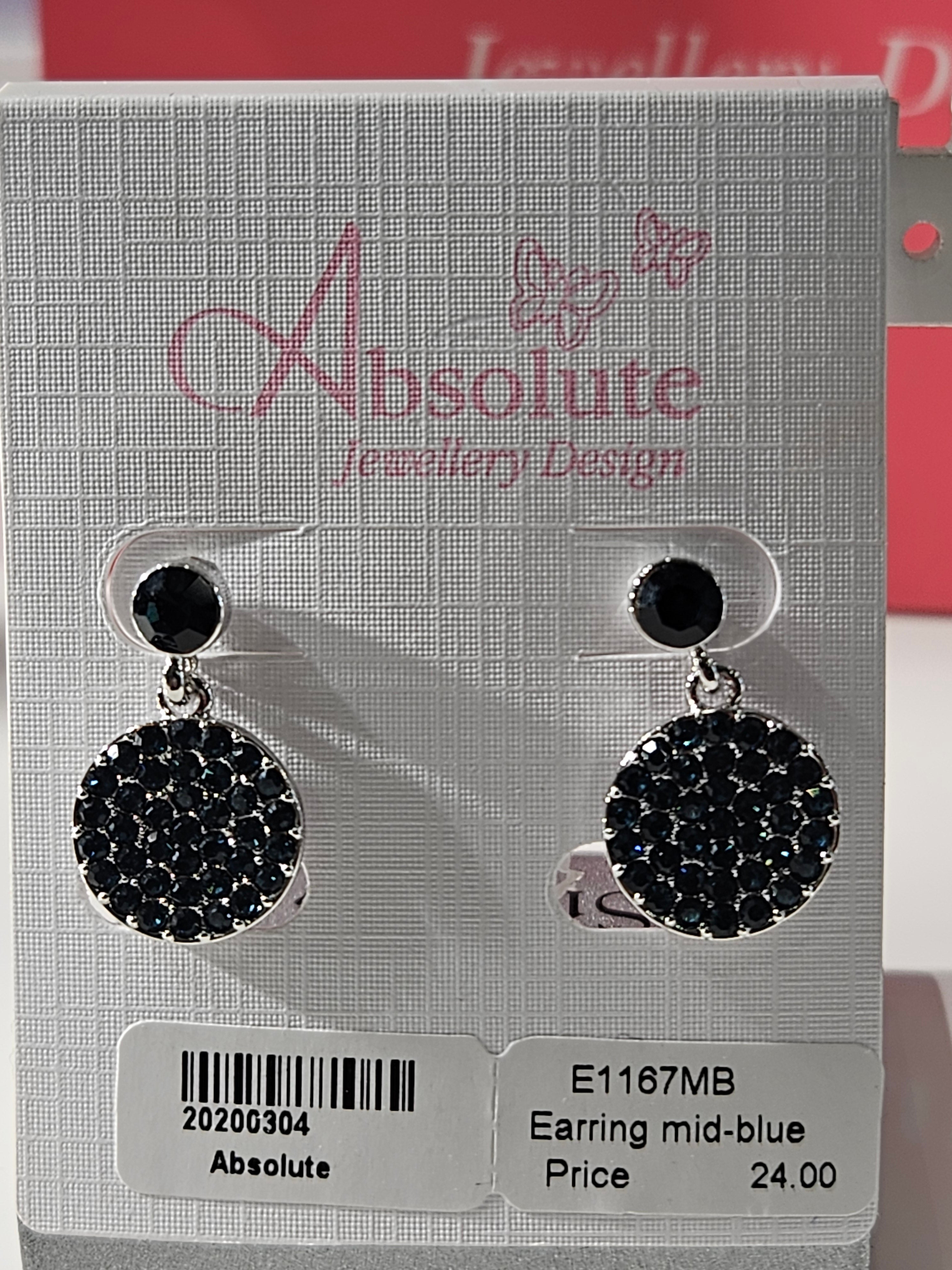 Absolute Drop Blue Stone Earring