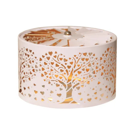 White Heart Tree Shade & Tray Set