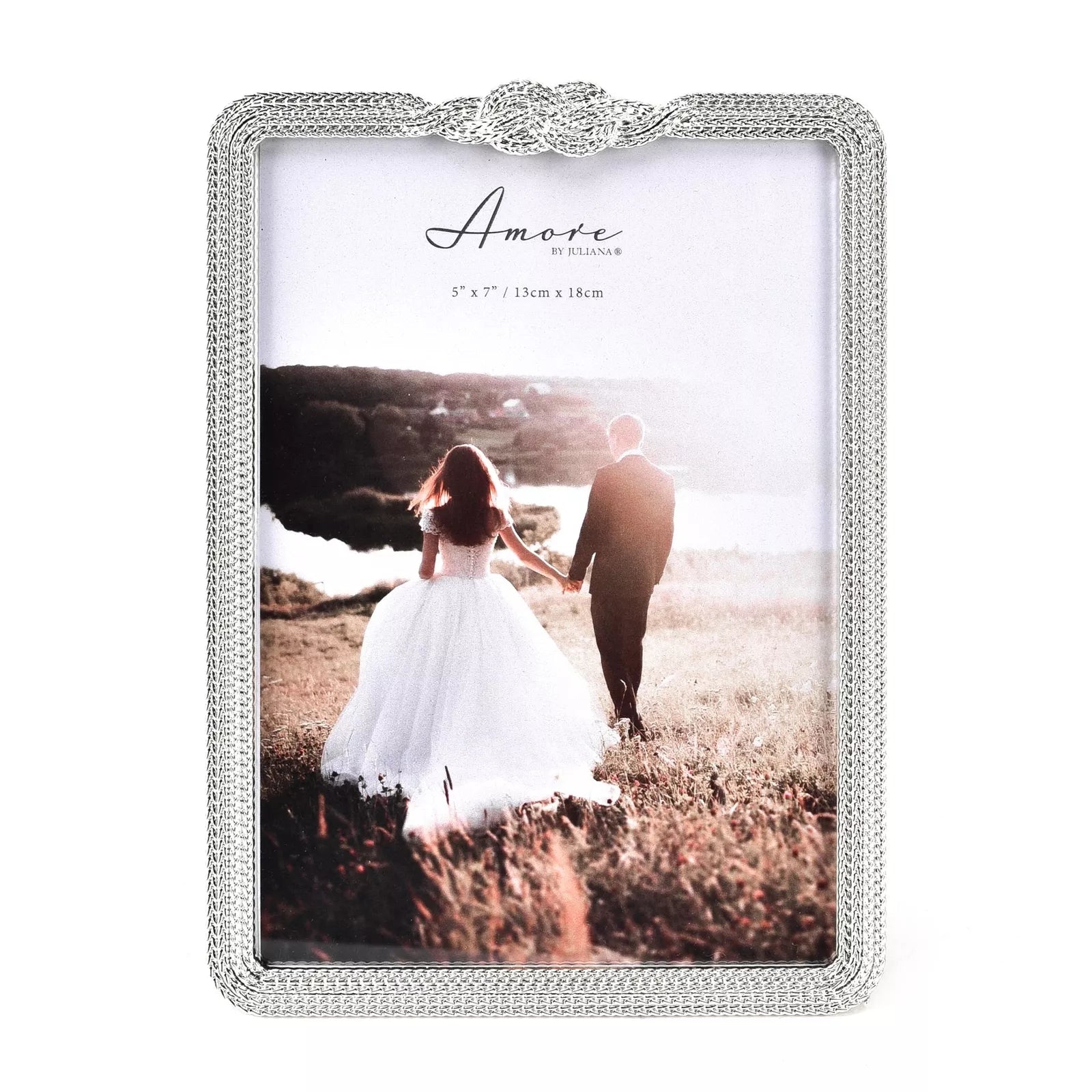 Silverplated Infinity 3D knot Frame 5 x 7