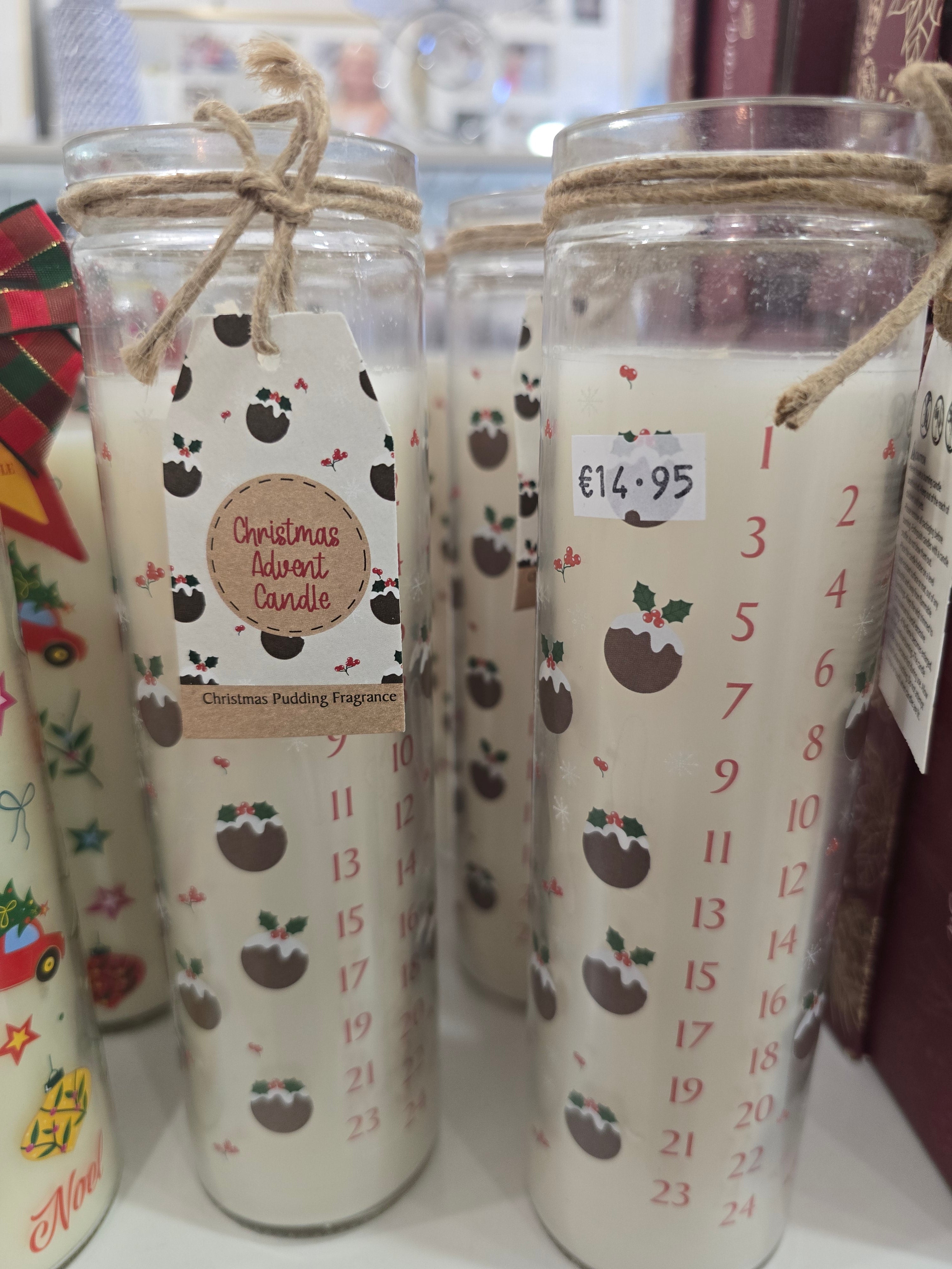 Christmas Pudding Advent Candle