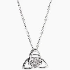 Newgrange Silver Trinity Knot Pendant