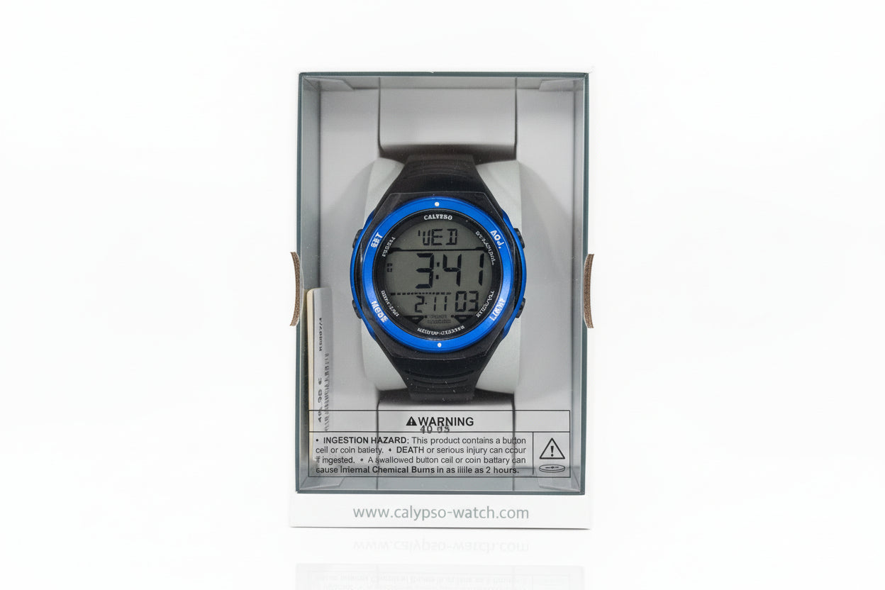Calypso Blue & Black Digital Watch