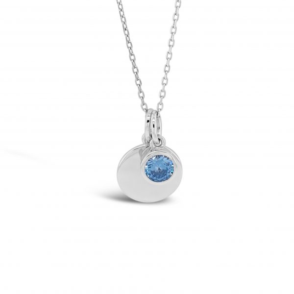 Absolute Sterling Silver December Birthstone Necklace