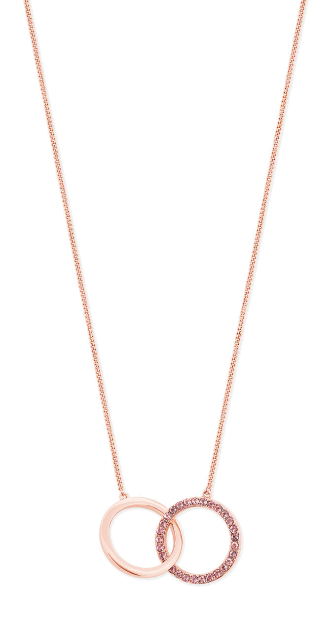 Tipperary Crystal Infinity Pendant Rose Gold