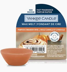 Yankee Candle Wax Melt Pumpkin Cinnamon Swirl
