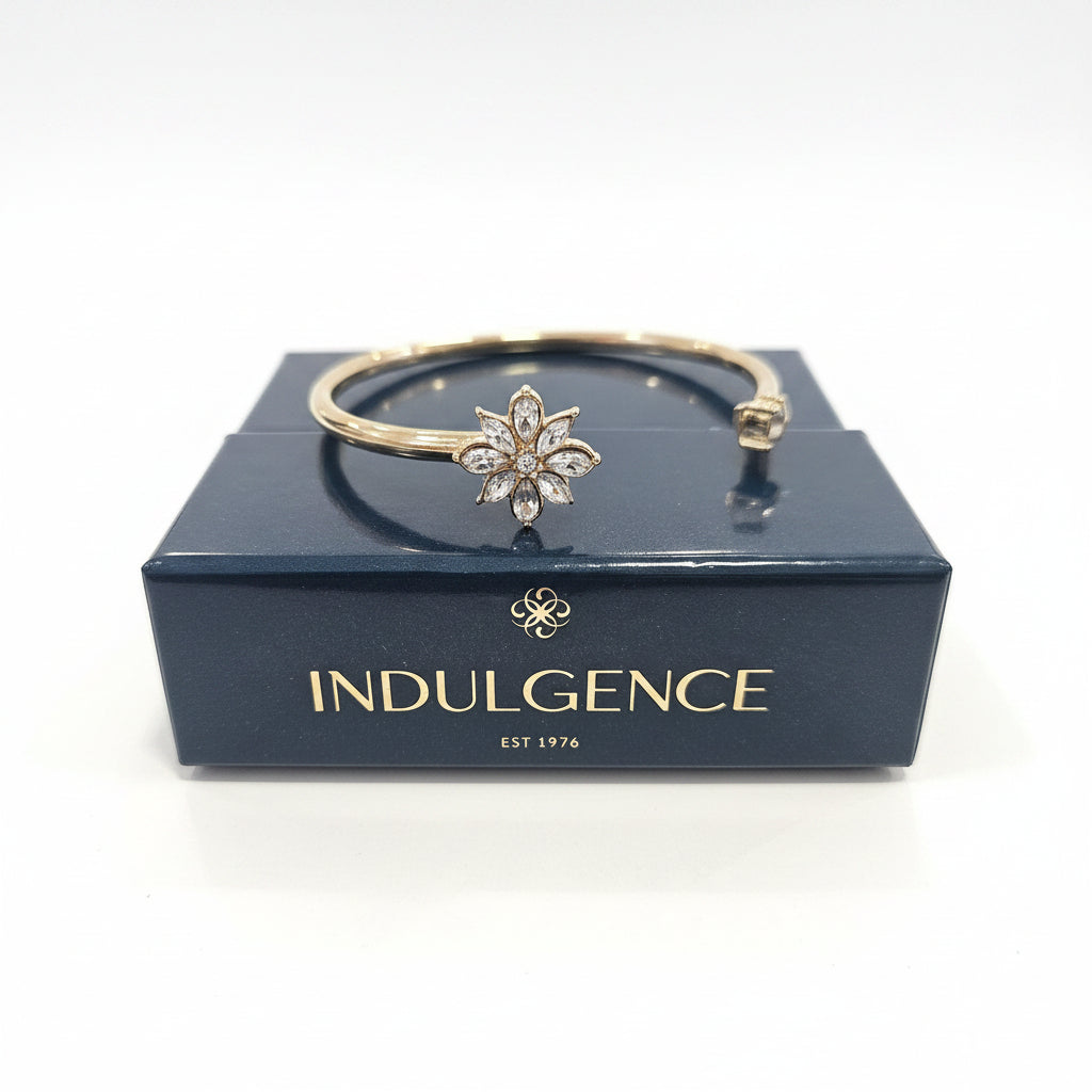 Goldplated Flower Bangle