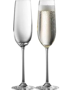 Galway Crystal Solus Flute Pair
