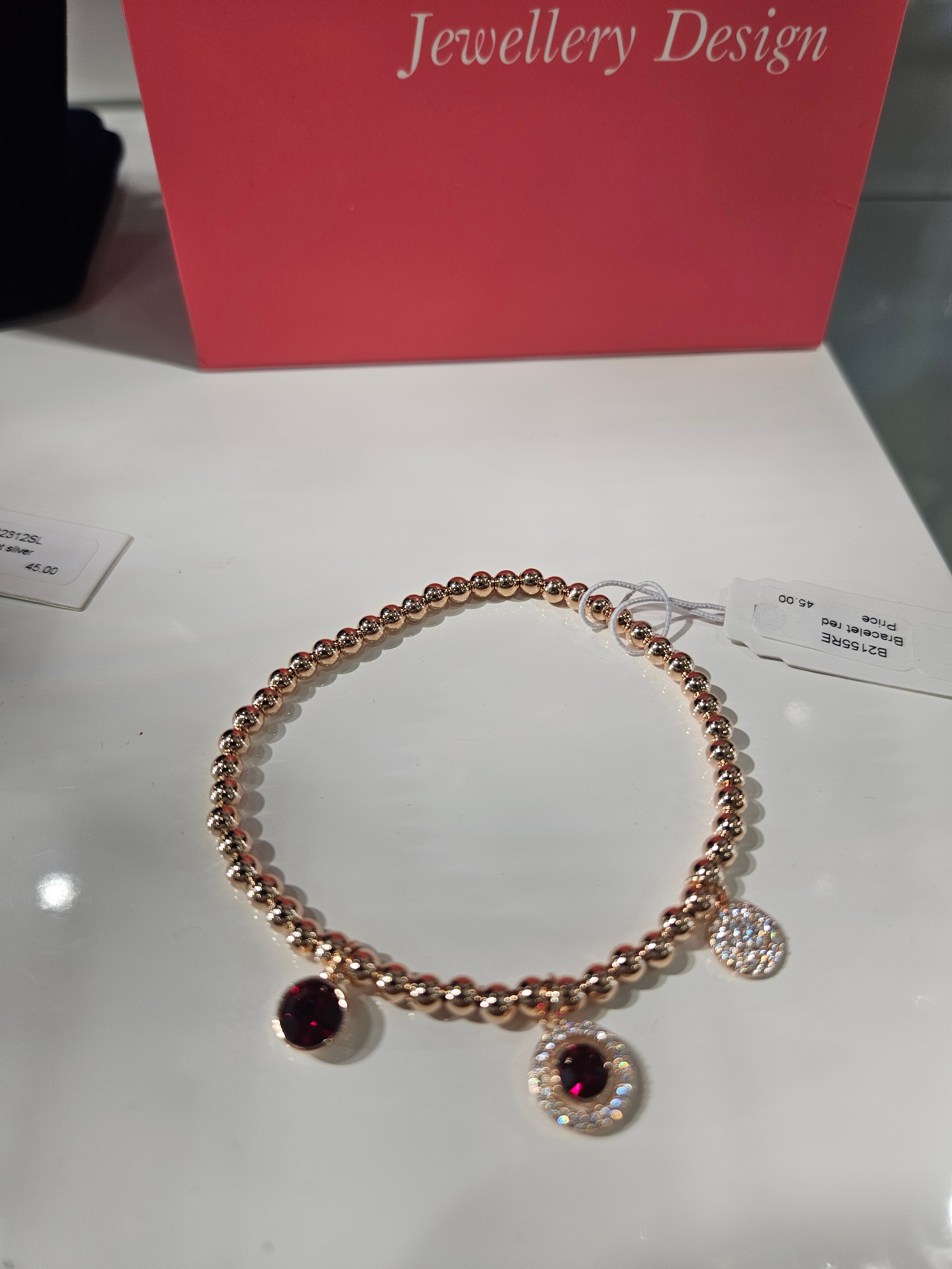 Absolute Bracelet with Red Stone