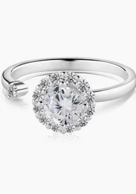 Newbridge Revolving Ring with Clear Stone