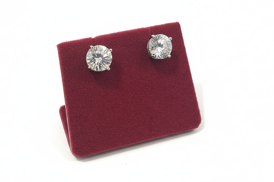 Silverplated Dimonte Studs