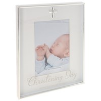Silver Script Christening  Frame 4 x 6