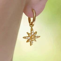 Newbridge Star Earring Clear Stones