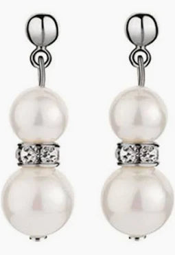 Newbridge Pearl with Crystal Drop Earrings